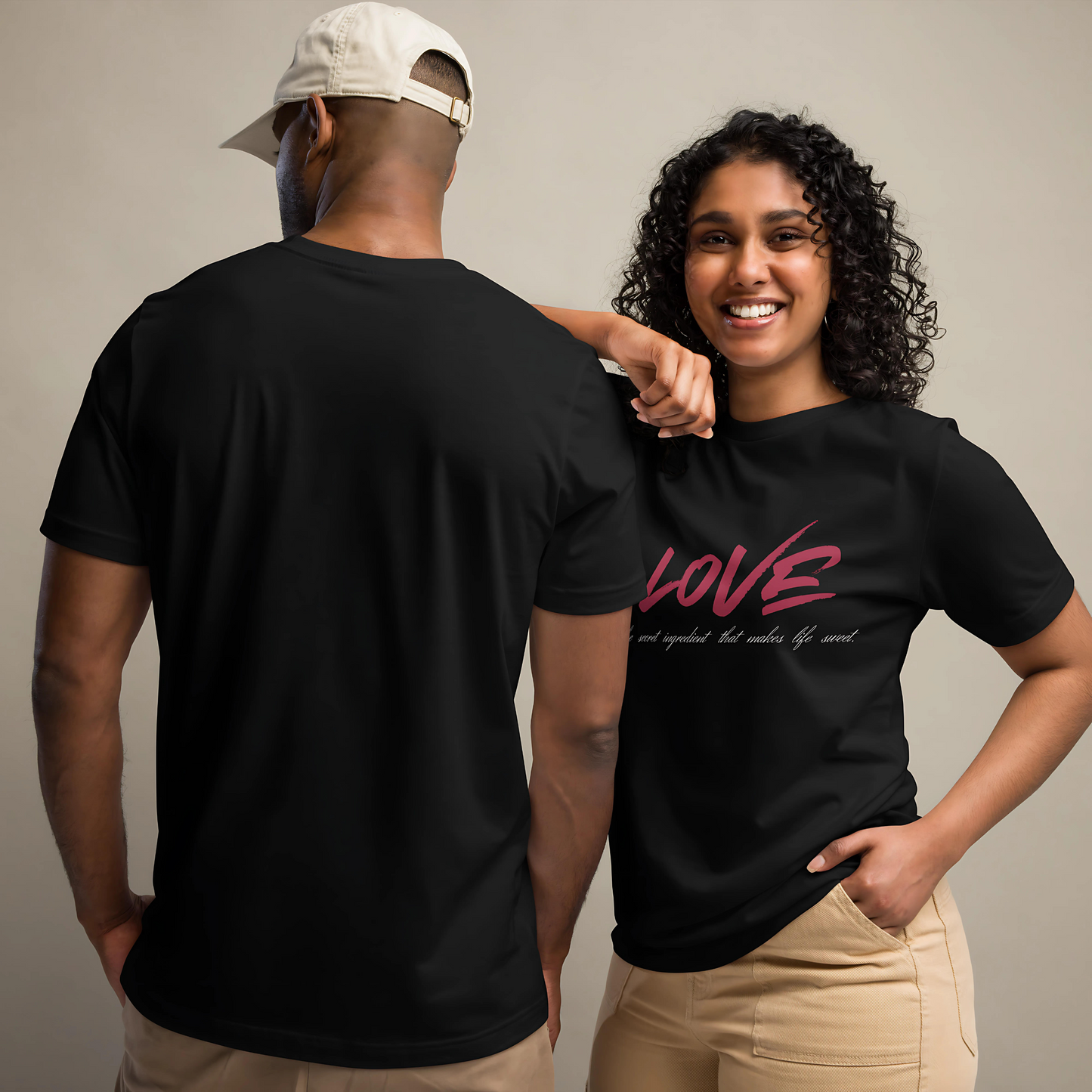 Love Secret Ingredient | Unisex Round Neck Half Sleeve T-shirt