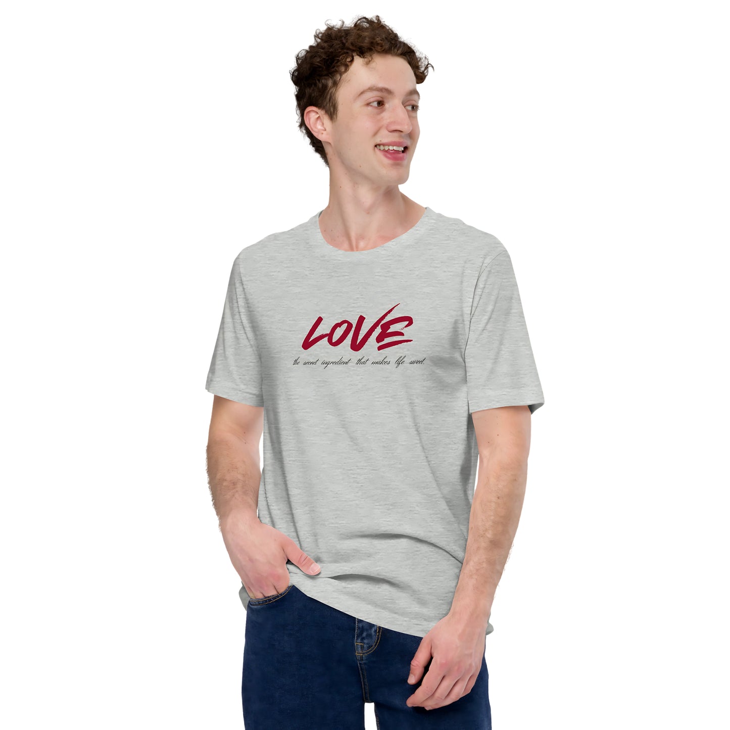 Love Secret Ingredient | Men Round Neck Half Sleeve T-shirt