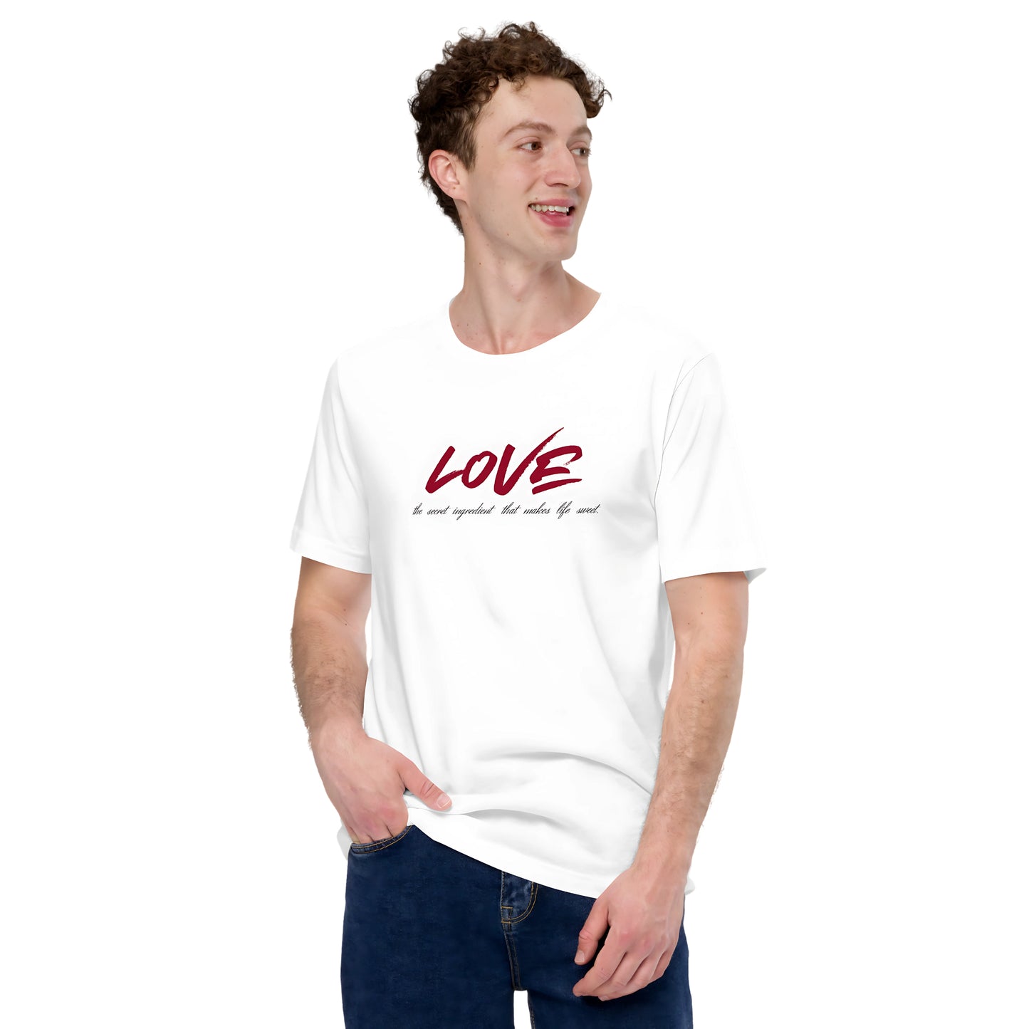 Love Secret Ingredient | Men Round Neck Half Sleeve T-shirt