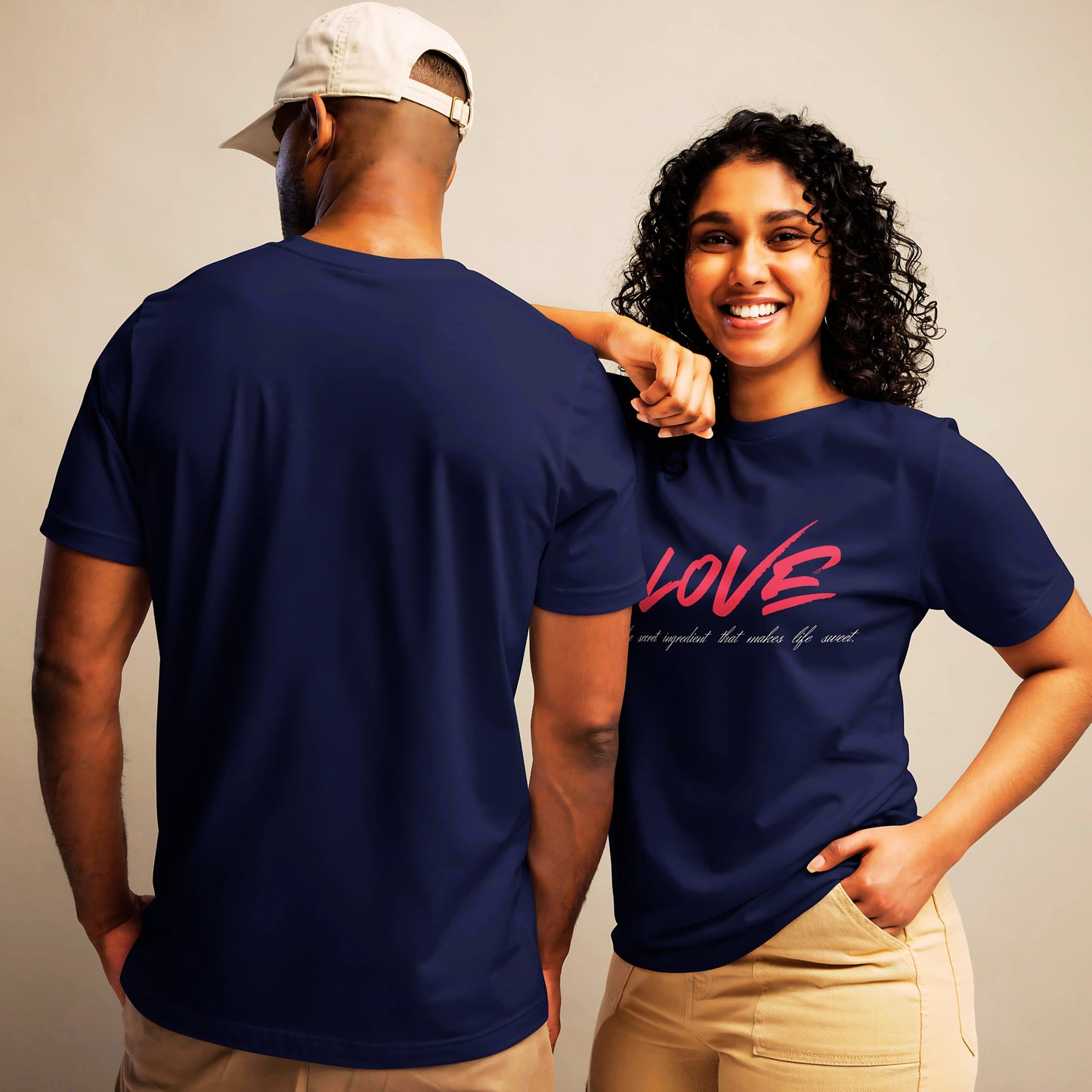 Love Secret Ingredient | Unisex Round Neck Half Sleeve T-shirt