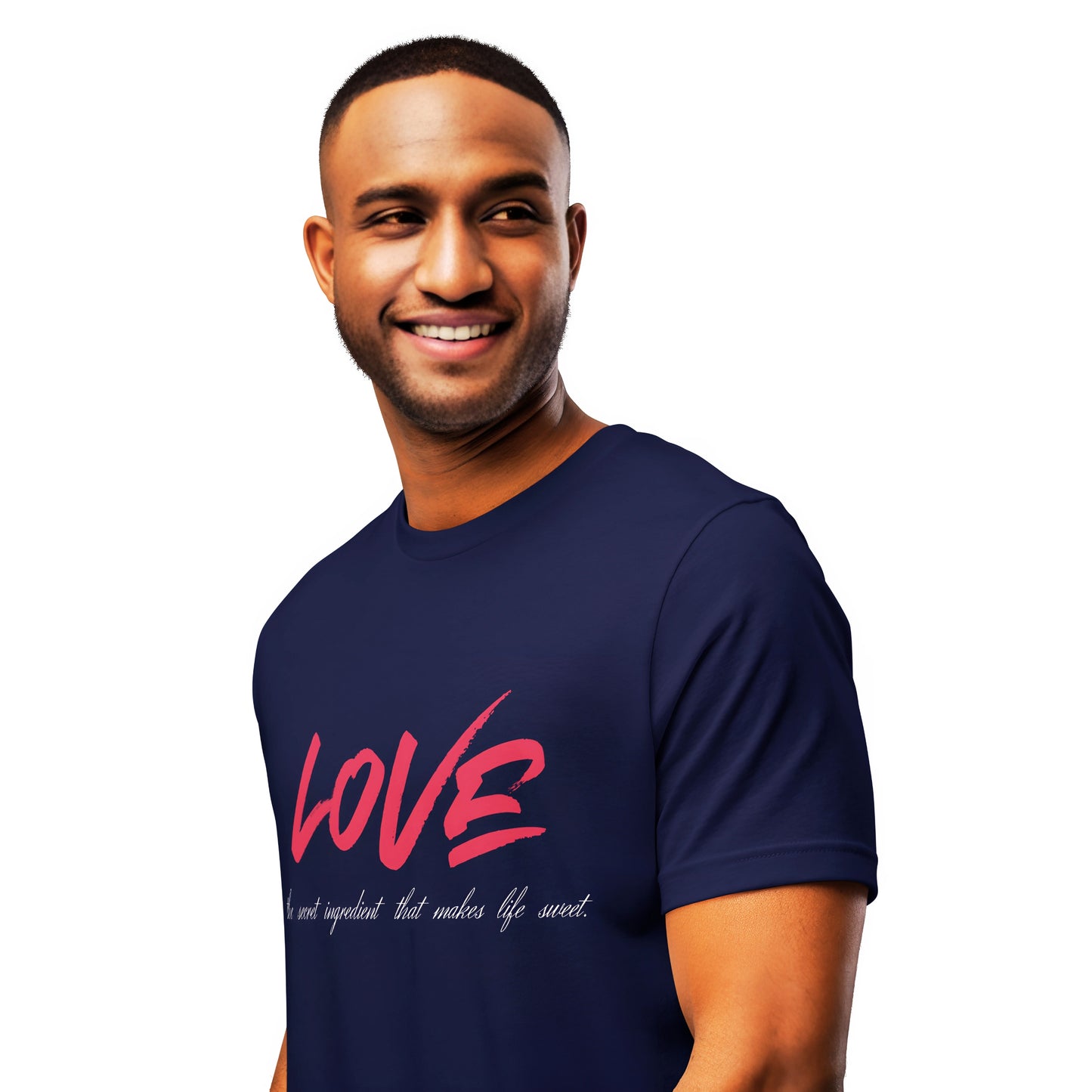 Love Secret Ingredient | Unisex Round Neck Half Sleeve T-shirt