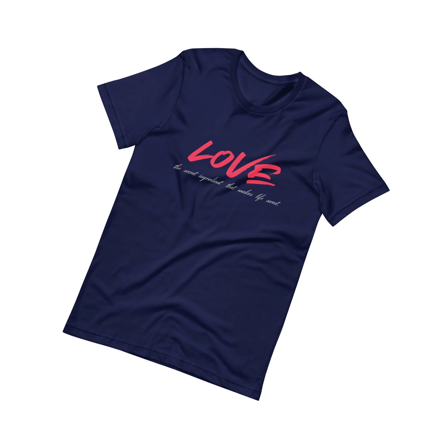 Love Secret Ingredient | Unisex Round Neck Half Sleeve T-shirt