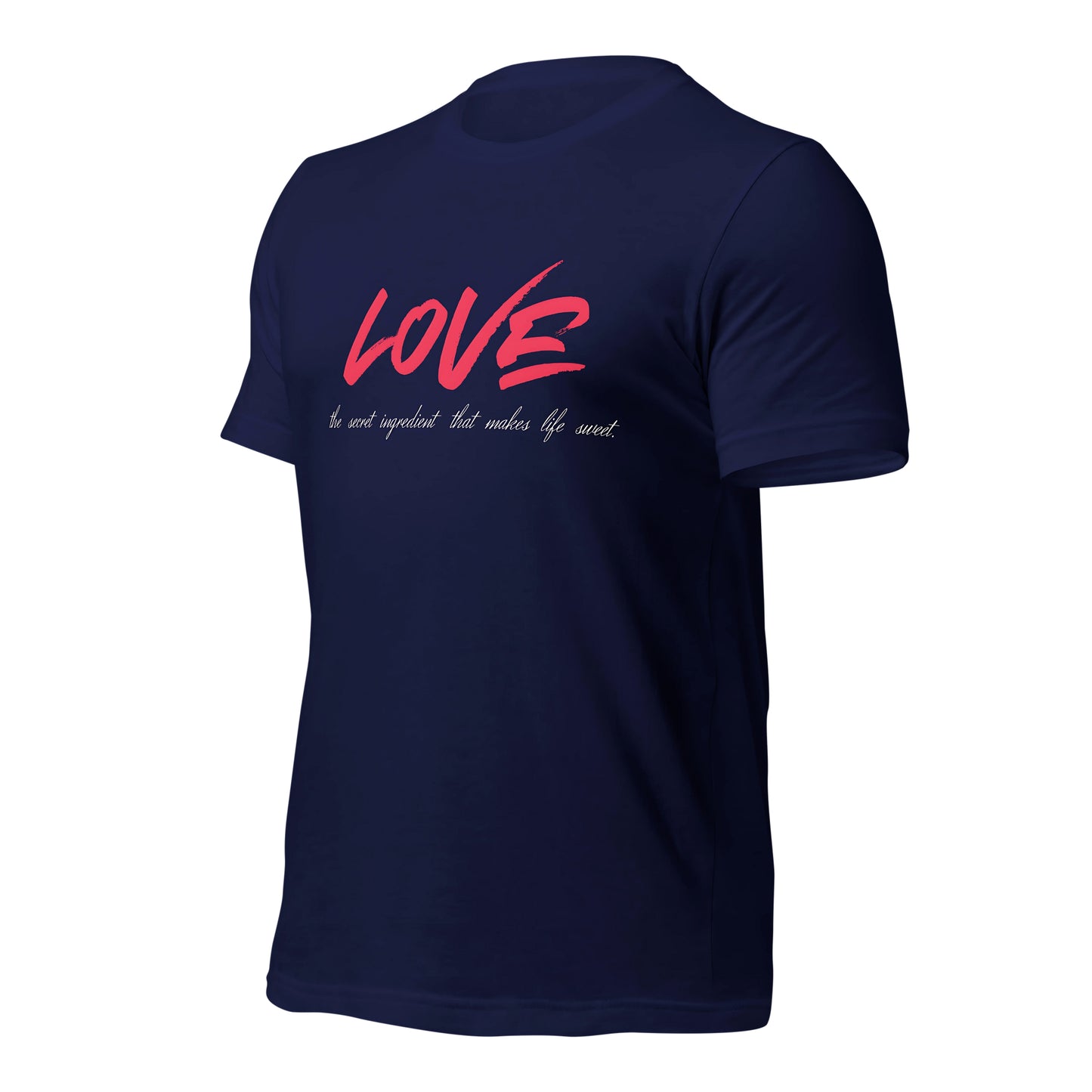 Love Secret Ingredient | Unisex Round Neck Half Sleeve T-shirt