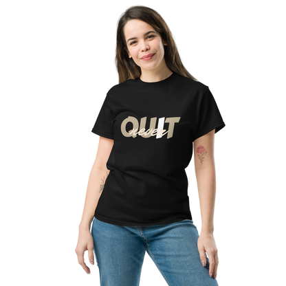 I Never Quit | Women Round Neck Half Sleeve T-shirt