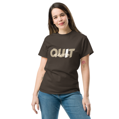 I Never Quit | Women Round Neck Half Sleeve T-shirt