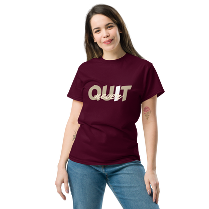 I Never Quit | Women Round Neck Half Sleeve T-shirt