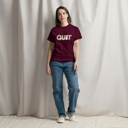 I Never Quit | Women Round Neck Half Sleeve T-shirt