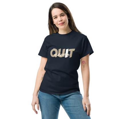 I Never Quit | Women Round Neck Half Sleeve T-shirt