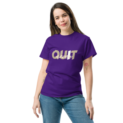 I Never Quit | Women Round Neck Half Sleeve T-shirt