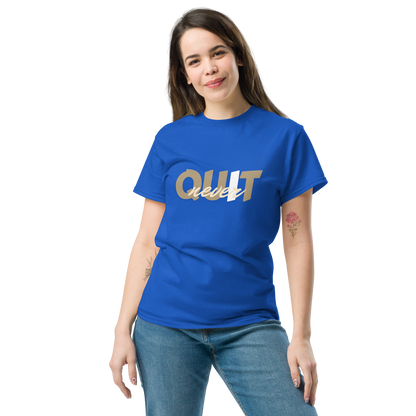 I Never Quit | Women Round Neck Half Sleeve T-shirt