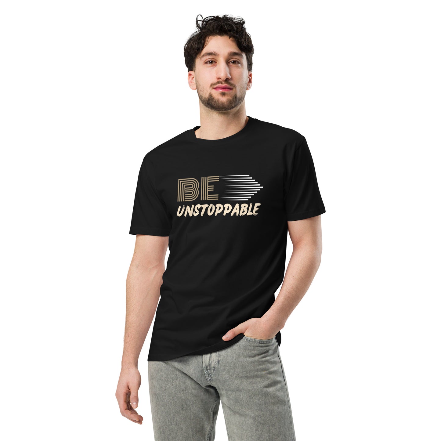 Be Unstoppable | Men Round Neck Half Sleeve T-shirt