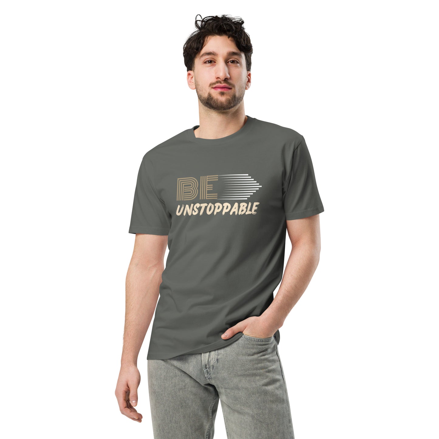 Be Unstoppable | Men Round Neck Half Sleeve T-shirt