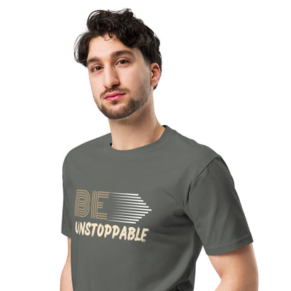 Be Unstoppable | Men Round Neck Half Sleeve T-shirt