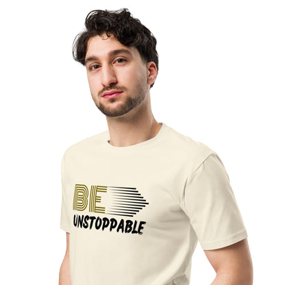 Be Unstoppable | Men Round Neck Half Sleeve T-shirt