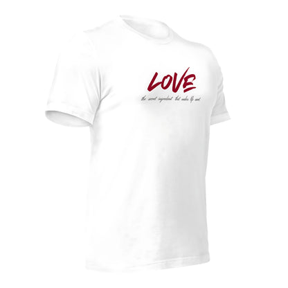 Love Secret Ingredient | Men Round Neck Half Sleeve T-shirt